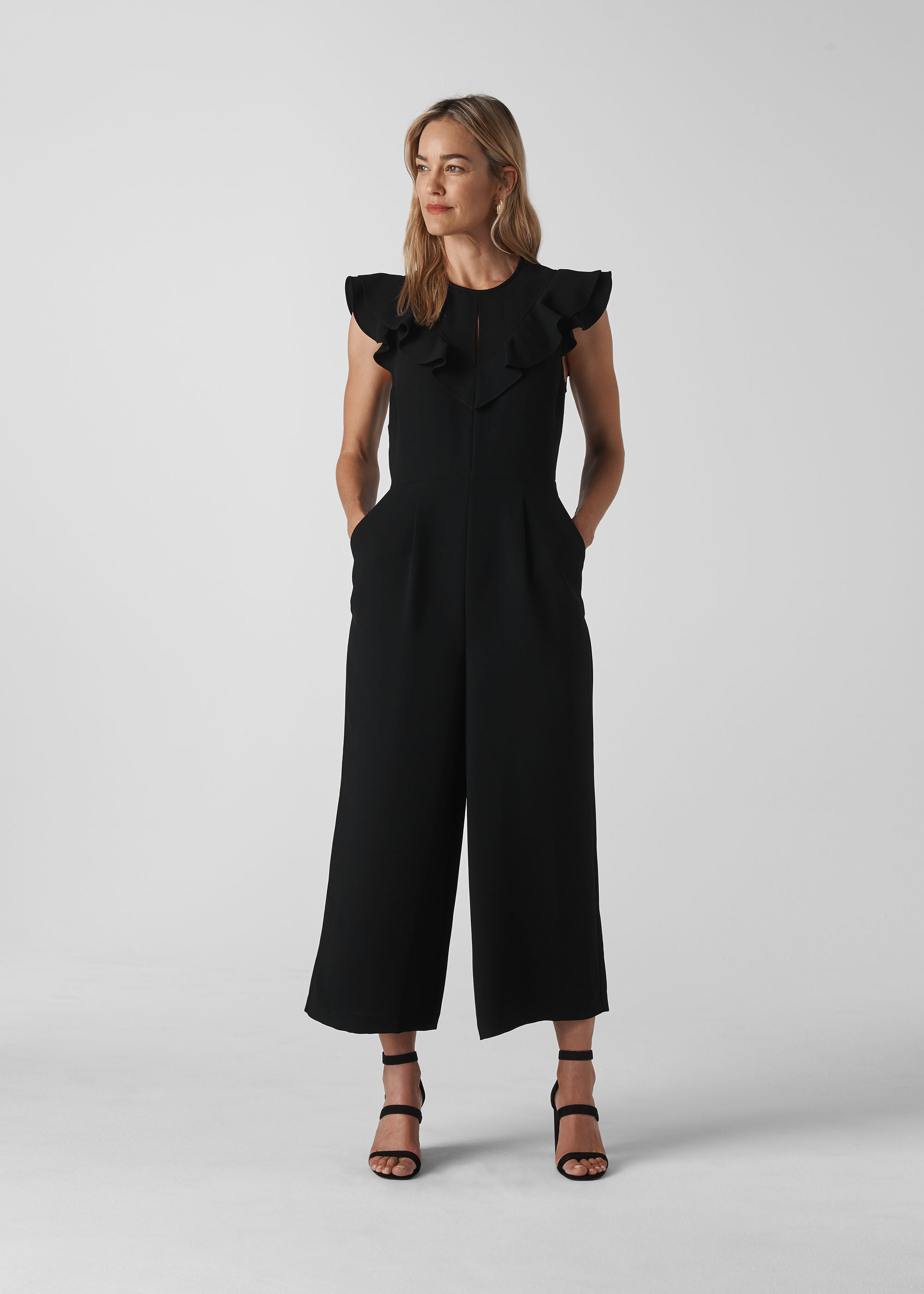Jumpsuit with frills clearance