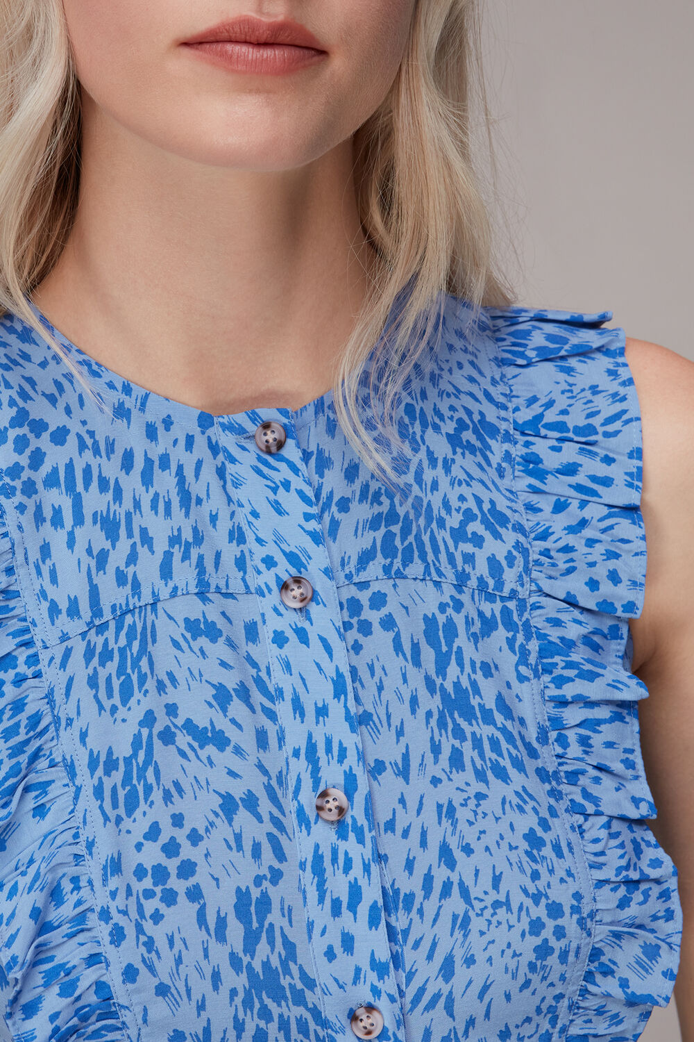 Lively Animal Frill Midi Dress