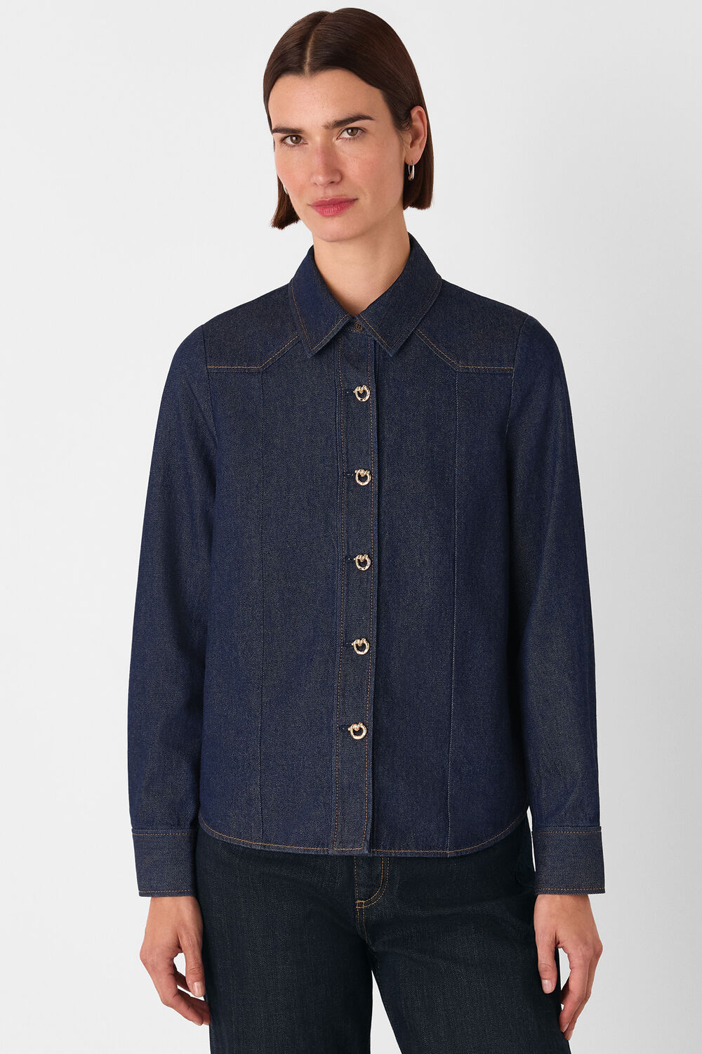 Button Detail Cotton Shirt