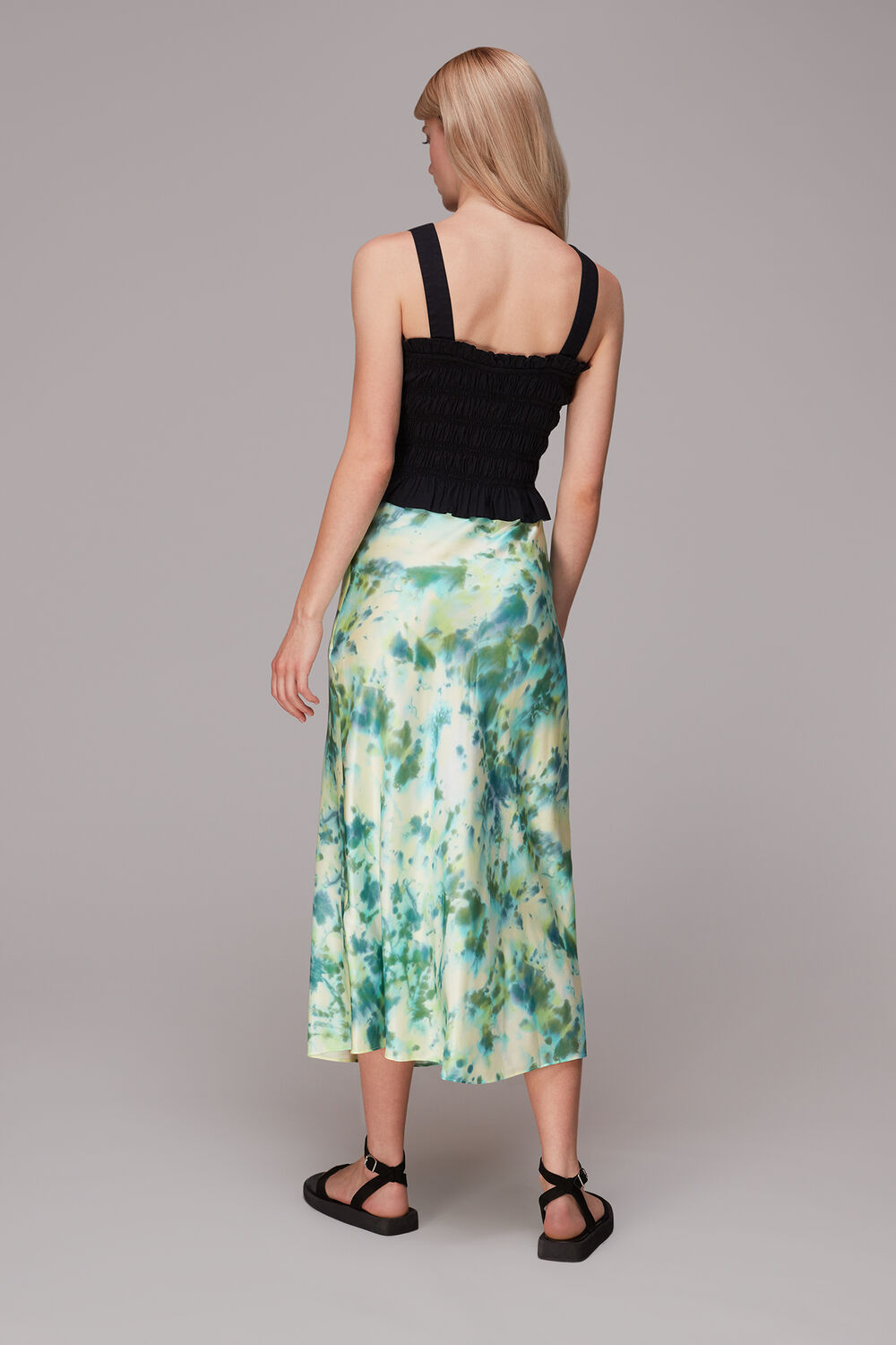 Waterflower Bias Cut Skirt