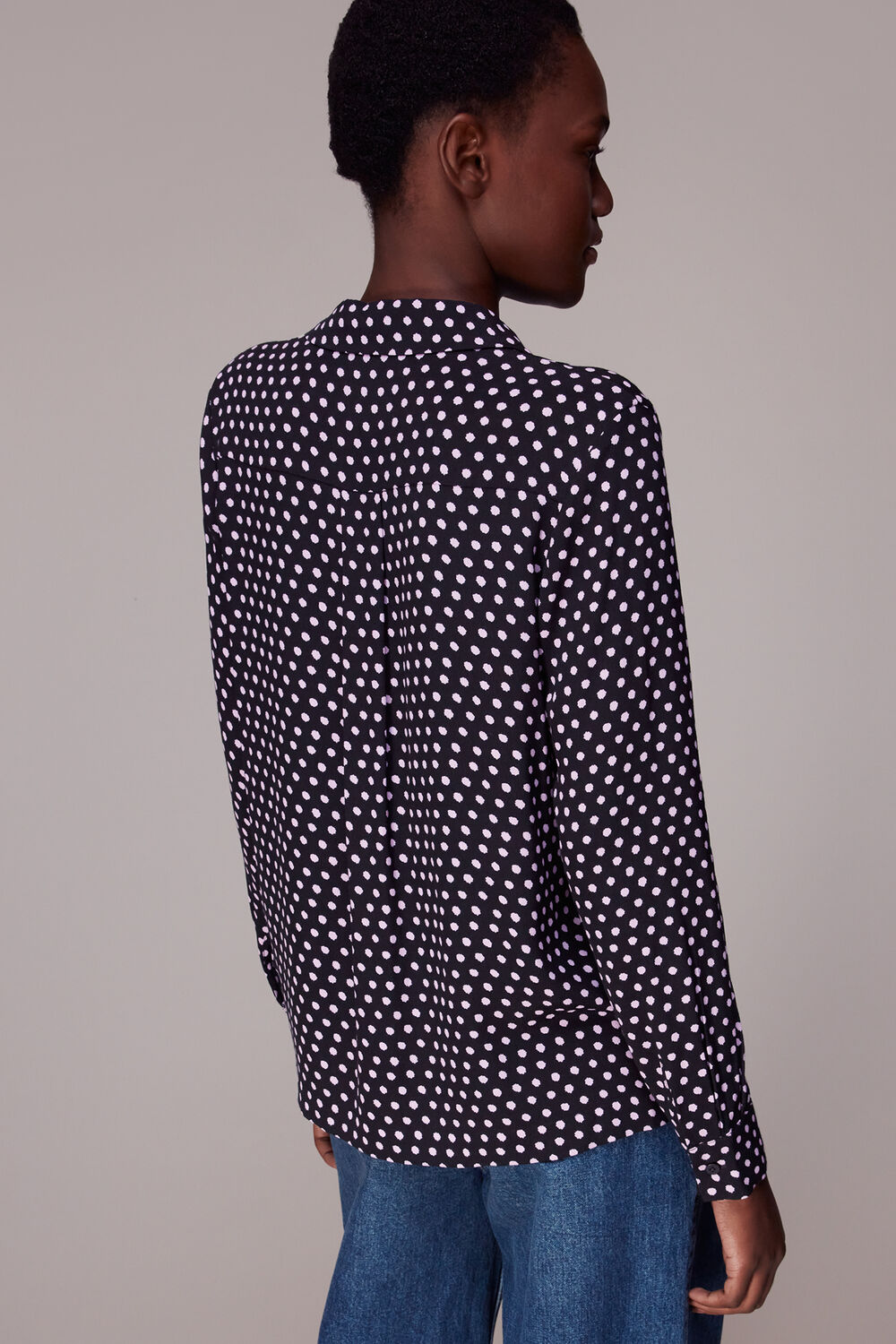 Dotted Spot Print Shirt