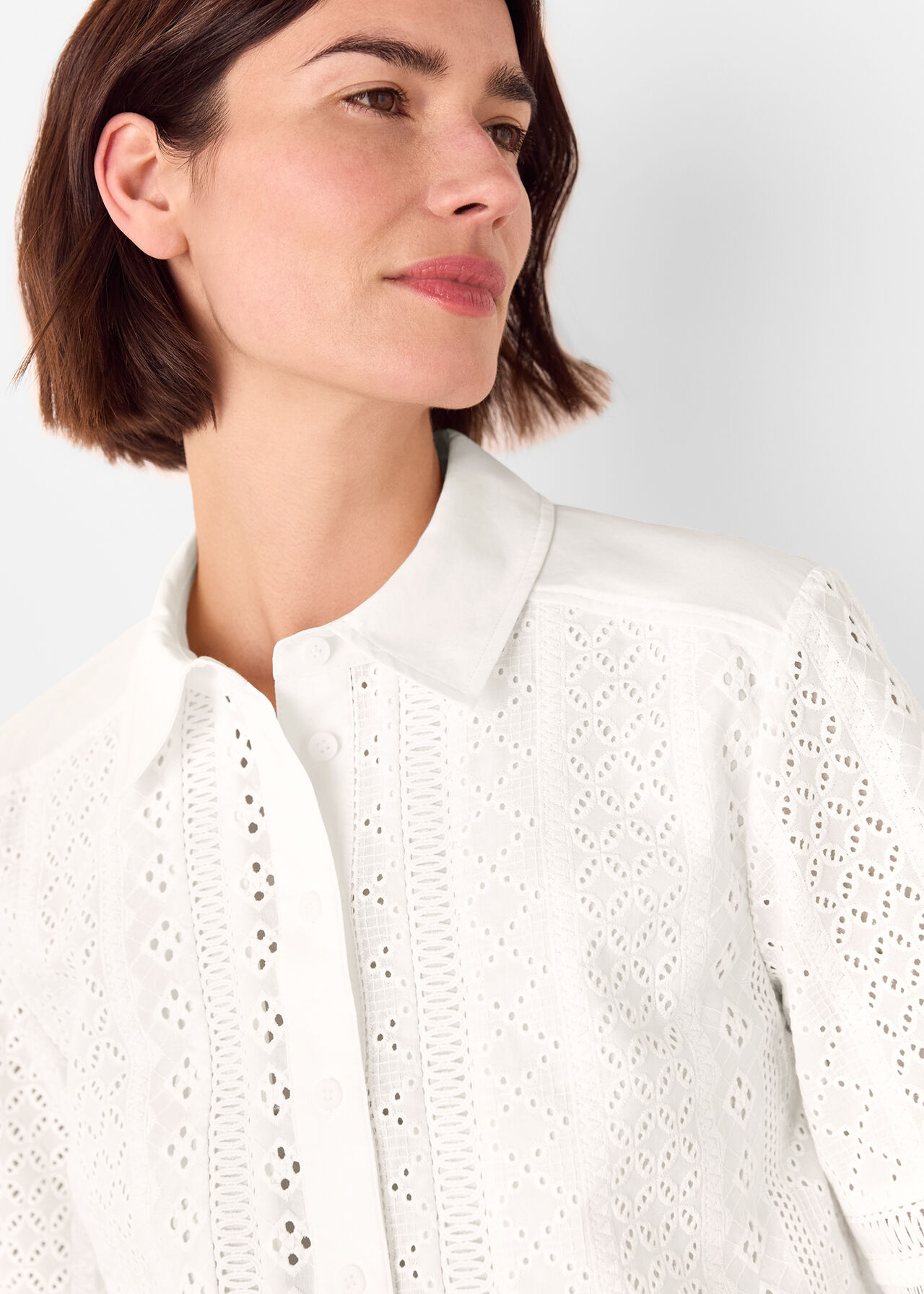 Broderie Cotton Shirt