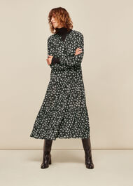 Daisy Spot Trapeze Dress