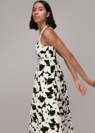 Silhouette Floral V Neck Dress