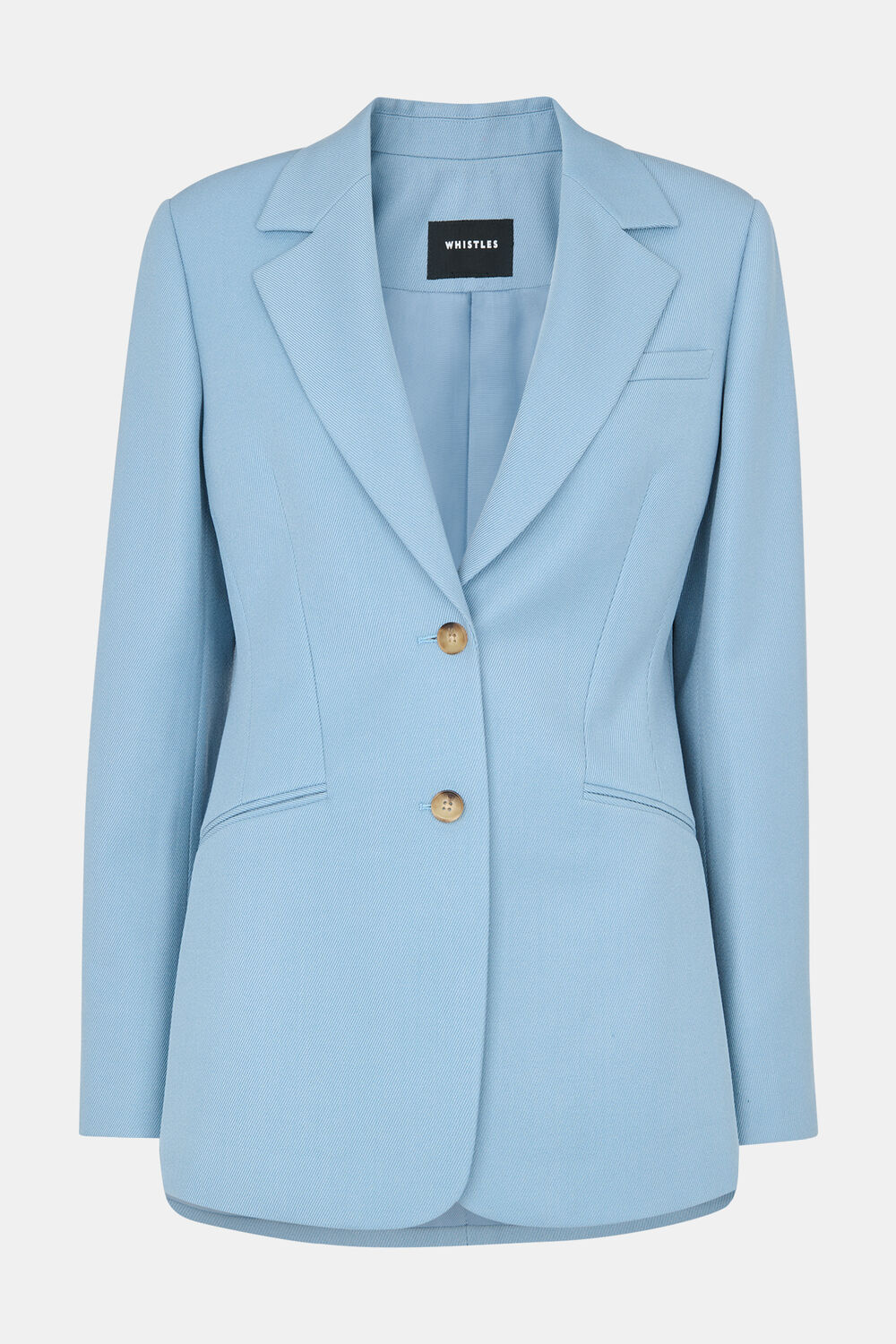 Wool Blend Tailored Blazer