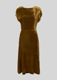 Mina Silk Mix Velvet Dress
