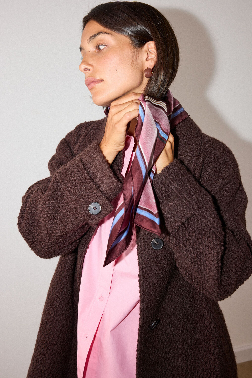 Boucle Wool Car Coat