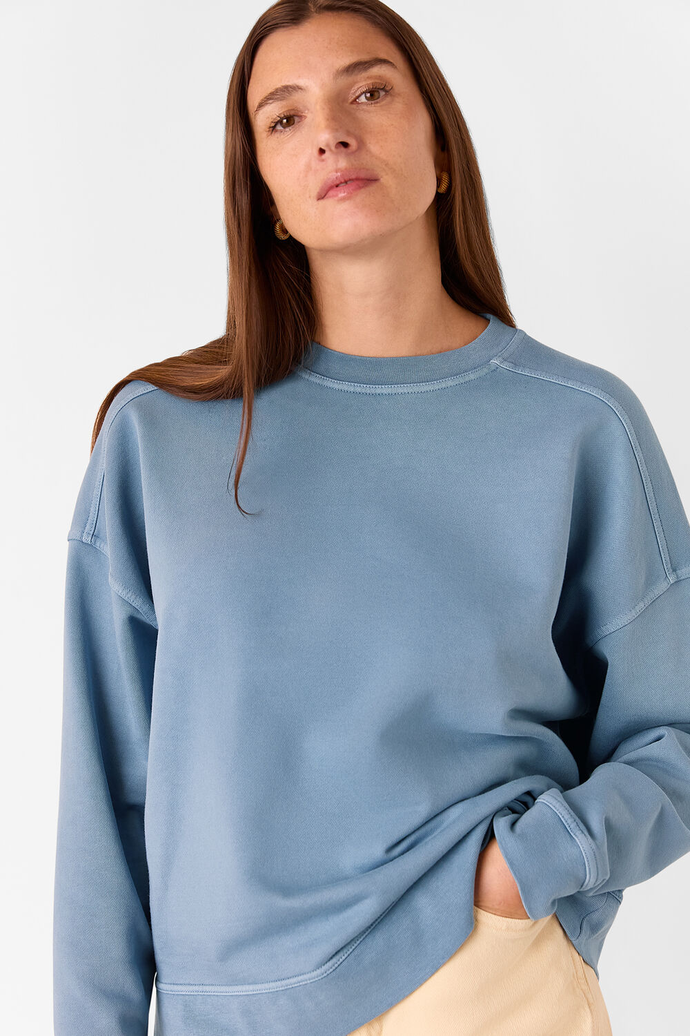 Blue Relaxed Sweat