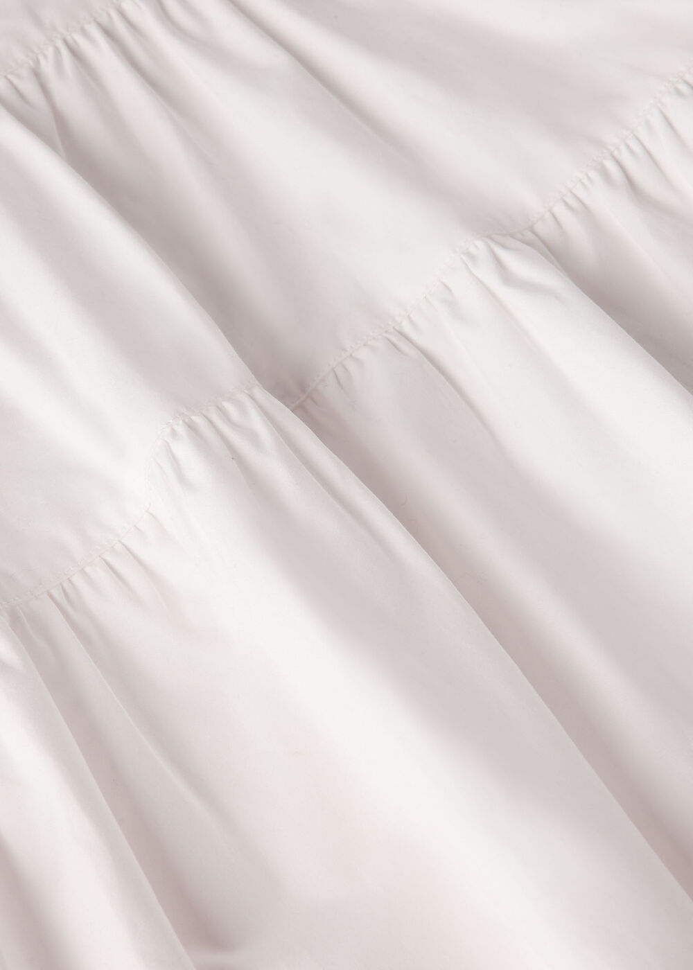 Tier Hem Cotton Skirt