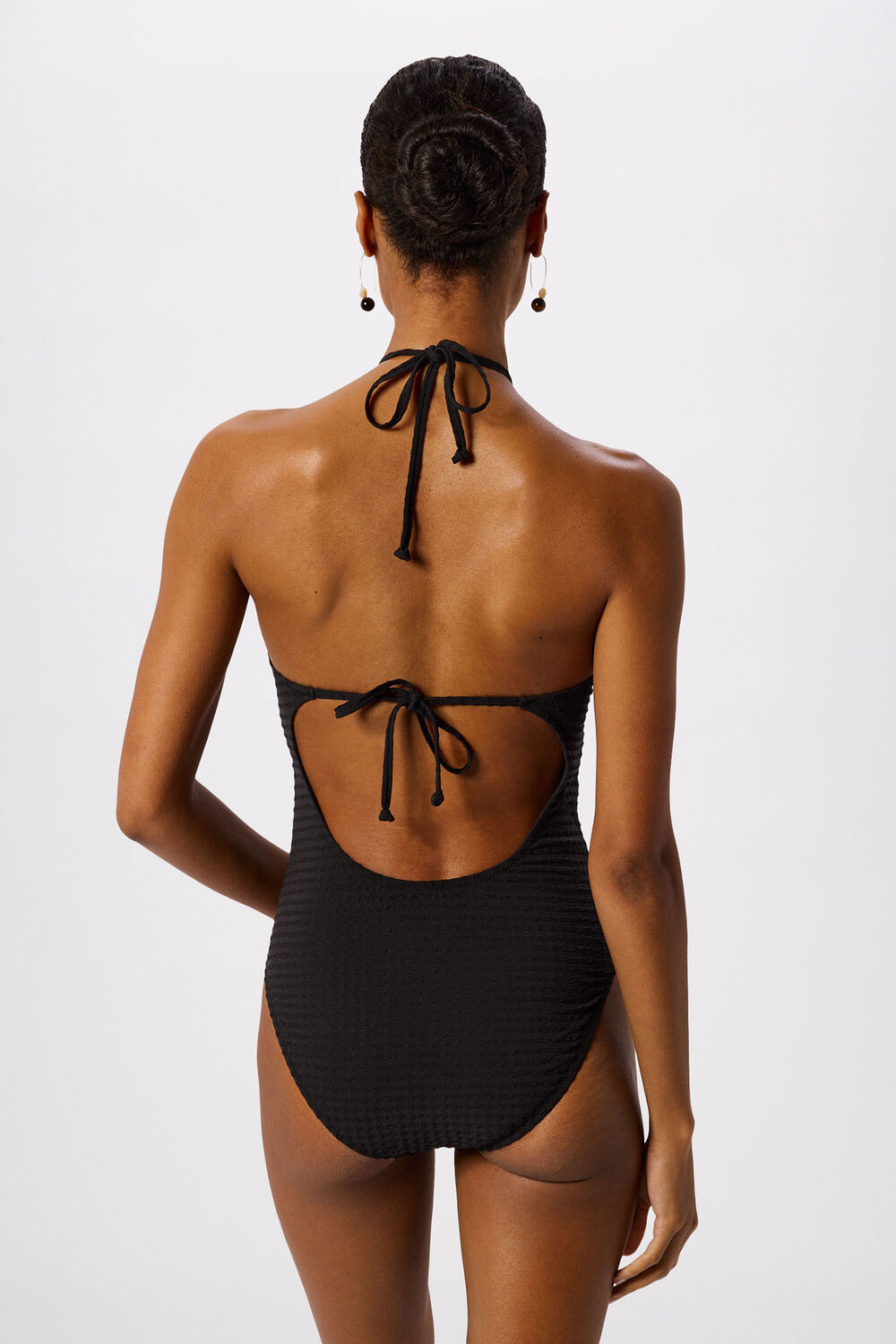 Textured Gingham Swimsuit