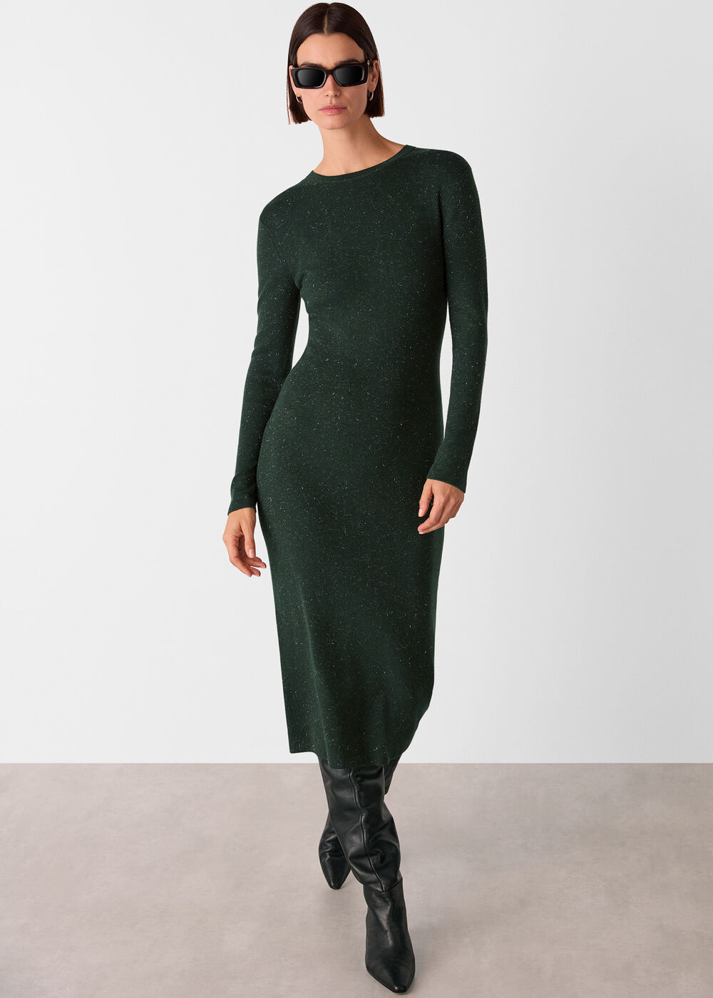 Petite Annie Sparkle Knit Dress