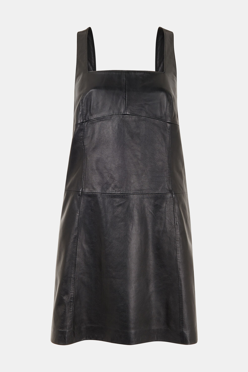 Leather Pinafore Dress