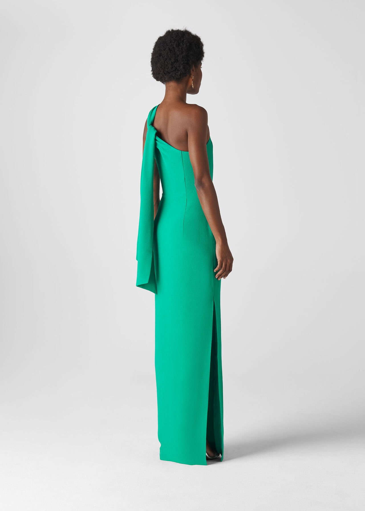 Green Bethan One Shoulder Maxi Dress | WHISTLES