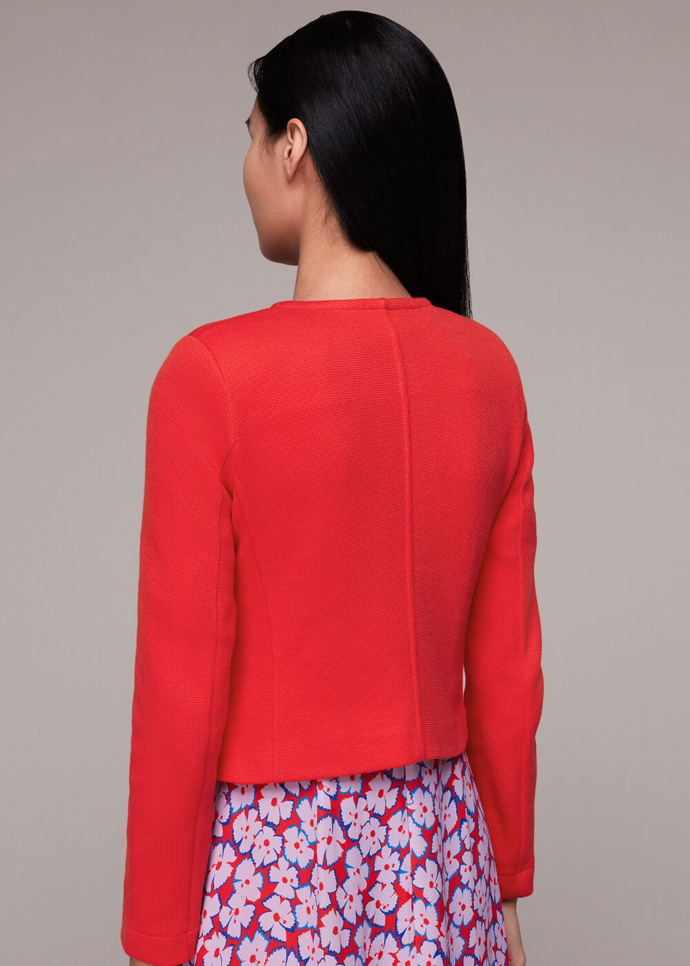 Jersey Collarless Jacket