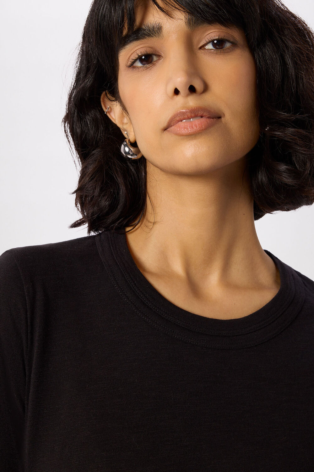Black Rosa Double Trim T-Shirt