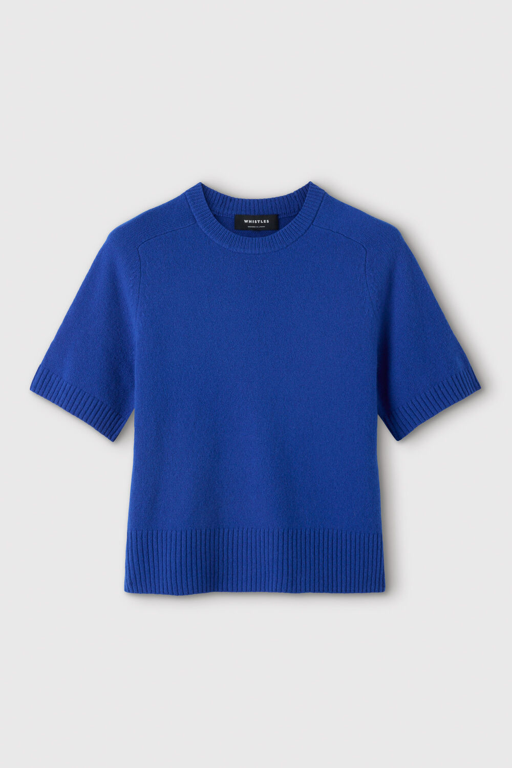 Blue Wool Knitted Tee