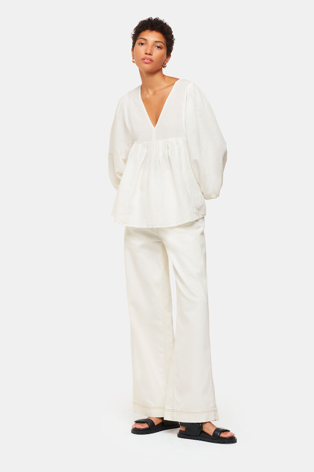 Gloria Linen Blend Blouse
