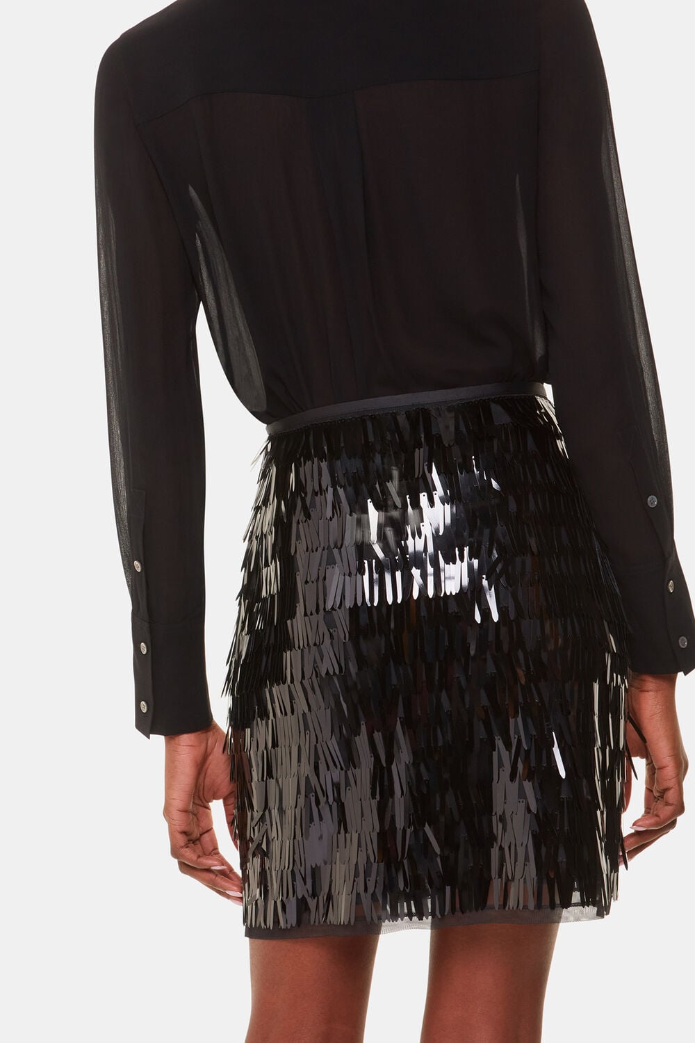 Sword Sequin Mini Skirt