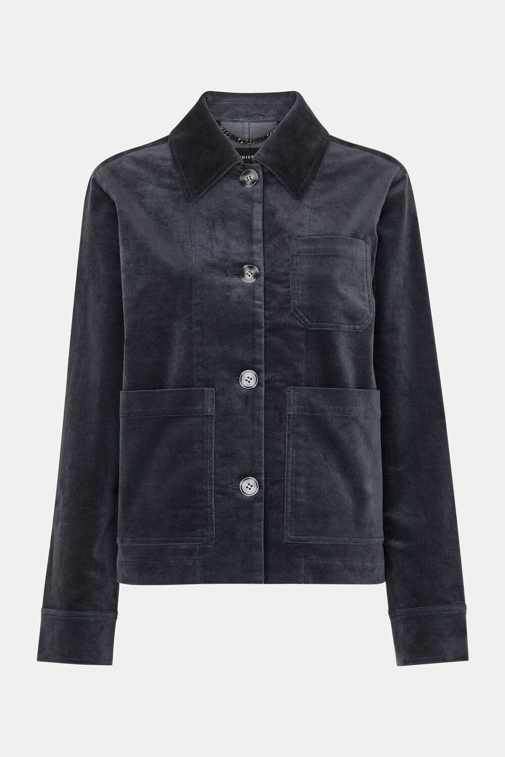 Dark Grey Nat Brushed Cotton Jacket