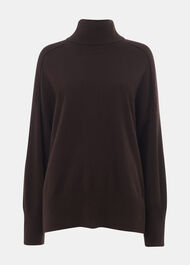 Cashmere Seam Roll Neck Knit