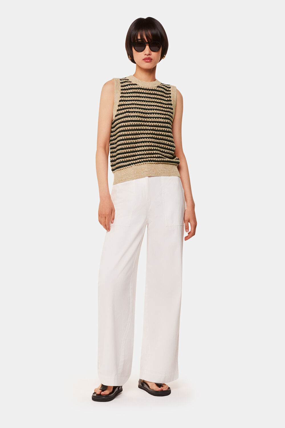 Crochet Stripe Tank