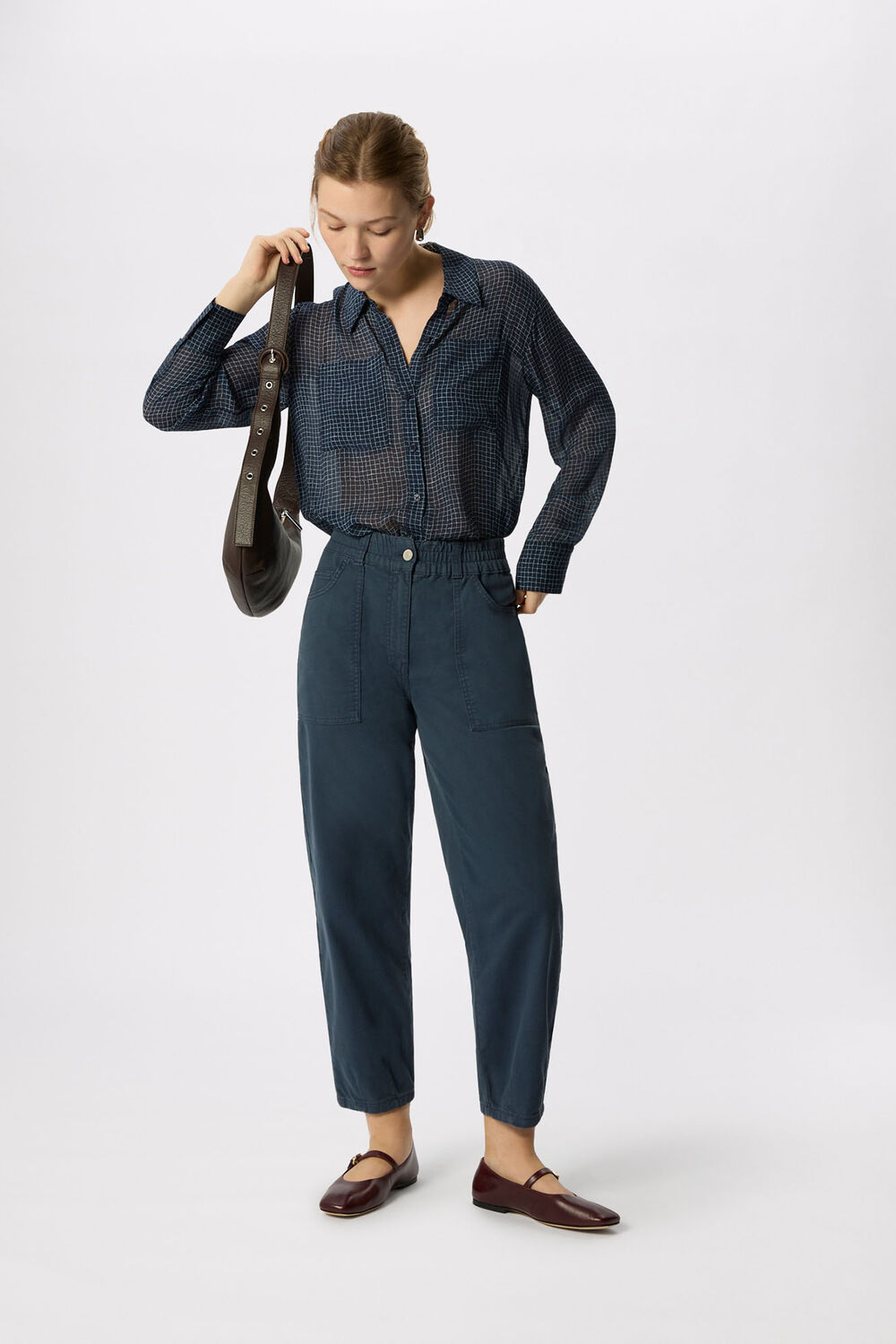 Navy Tessa Casual Pants&nbsp;