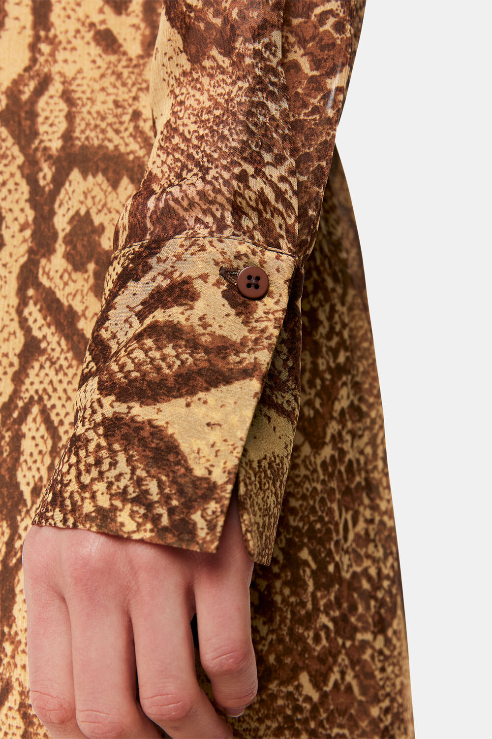 Serpent Print Midi Dress