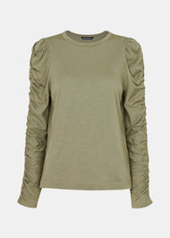 Ruched Sleeve Top