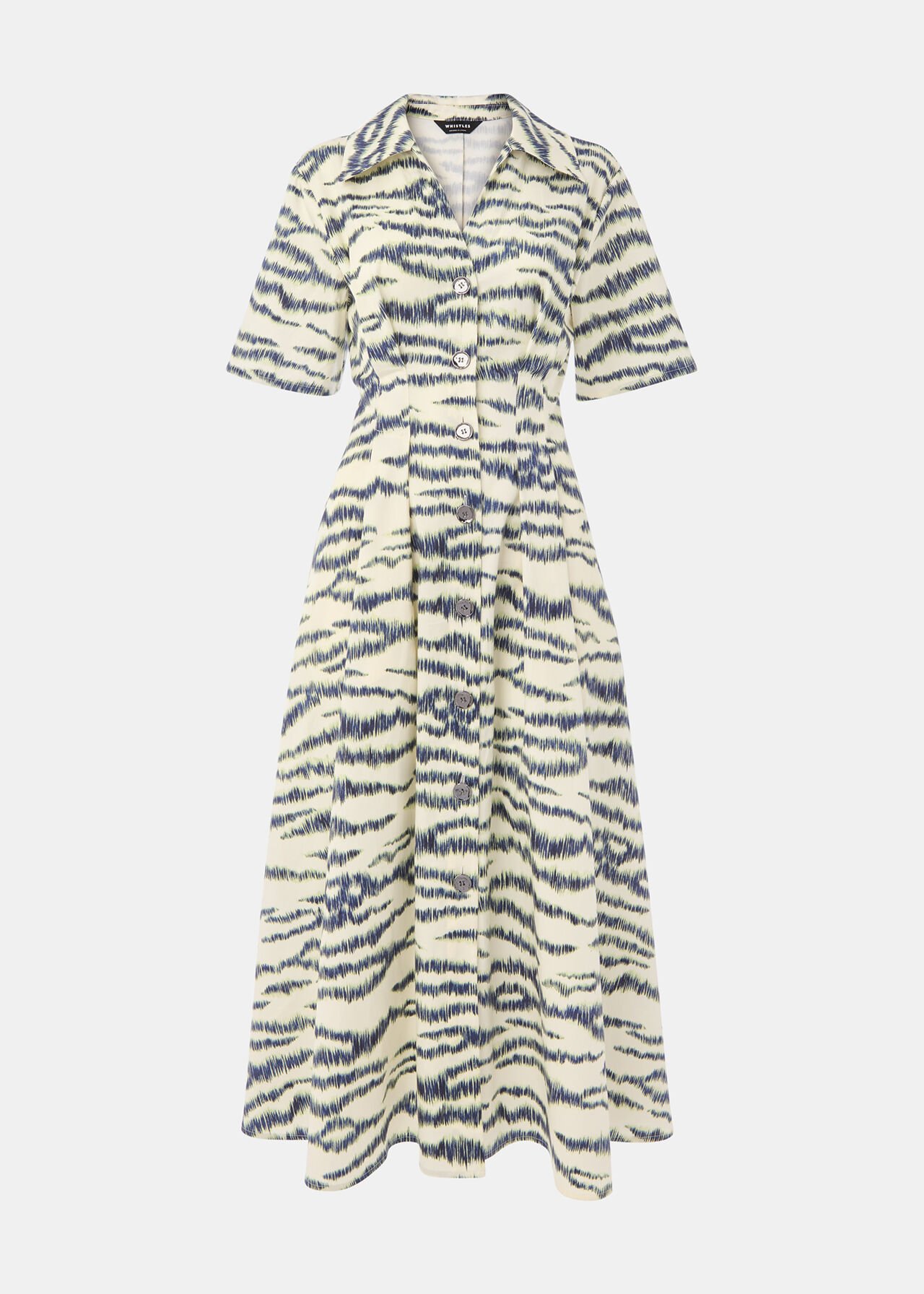 Feathered Tiger Midi Dress