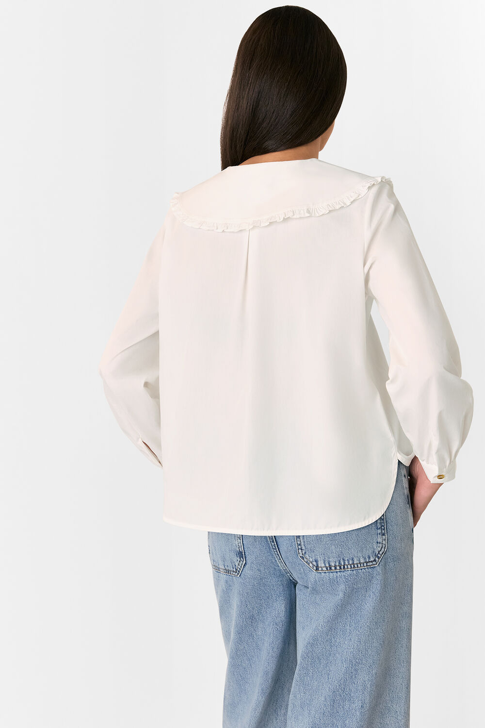 Cotton Collar Detail Top
