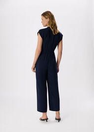 Sleeveless Drawstring Jumpsuit