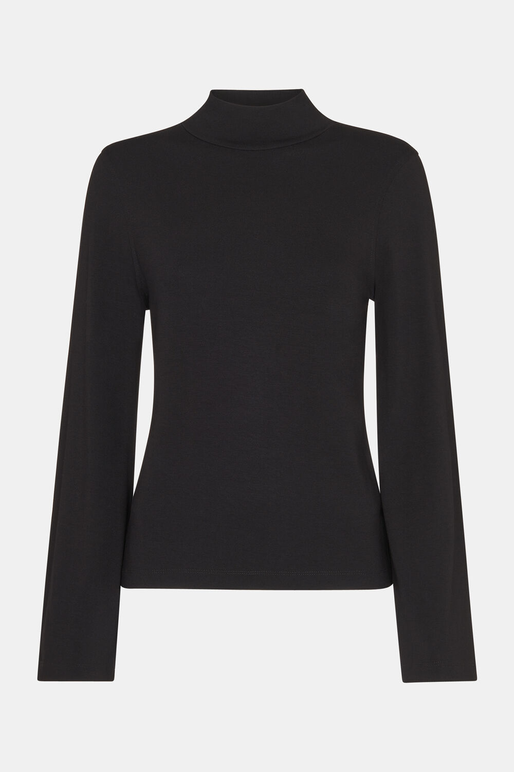 Wide Sleeve High Neck Top