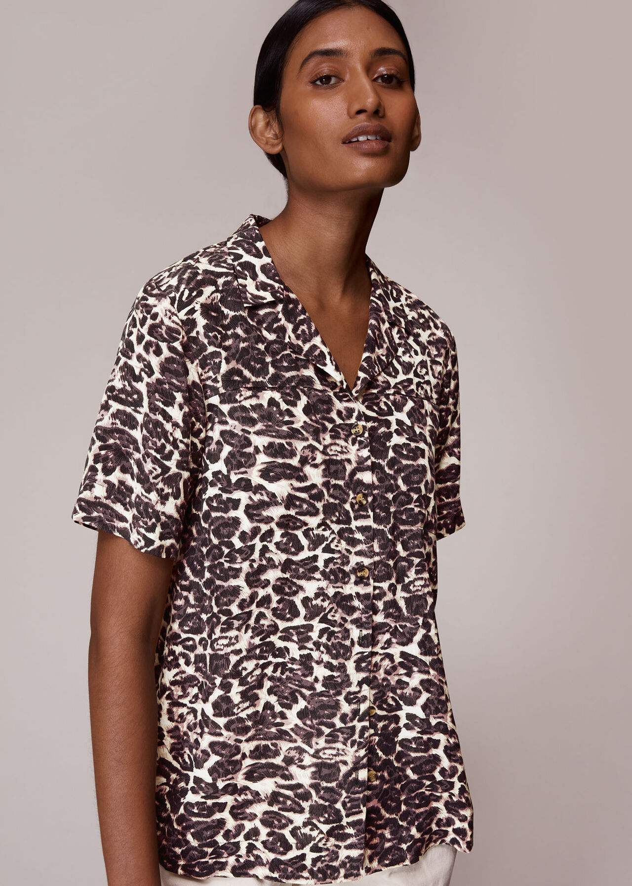 Clouded Leopard Print Shirt