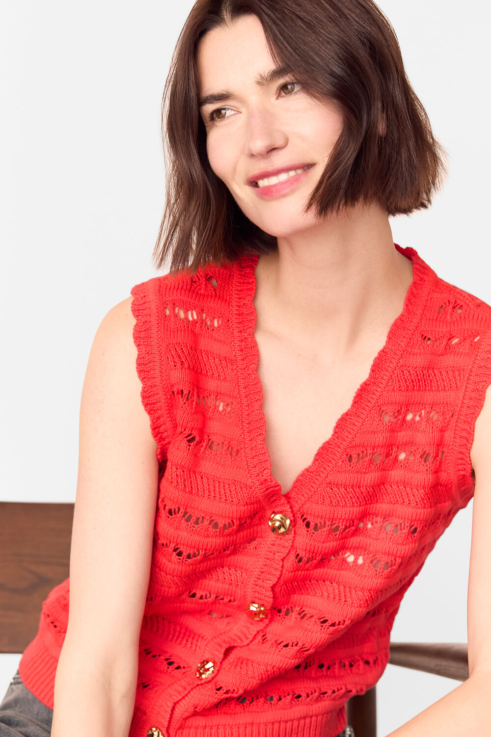 Pointelle Detail Tank