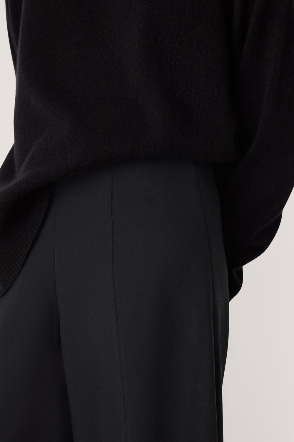 Petite Ponte Wide Leg Trouser
