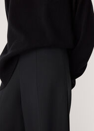 Petite Ponte Wide Leg Trouser