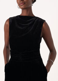 Velvet Twist Waist Jumpsuit