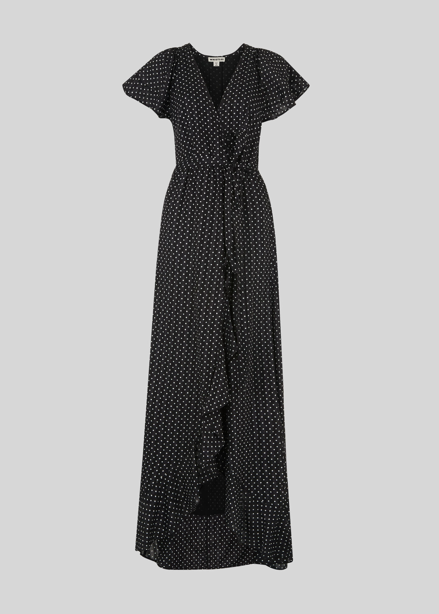 Black And White Spot Maxi Dress | WHISTLES | Whistles UK