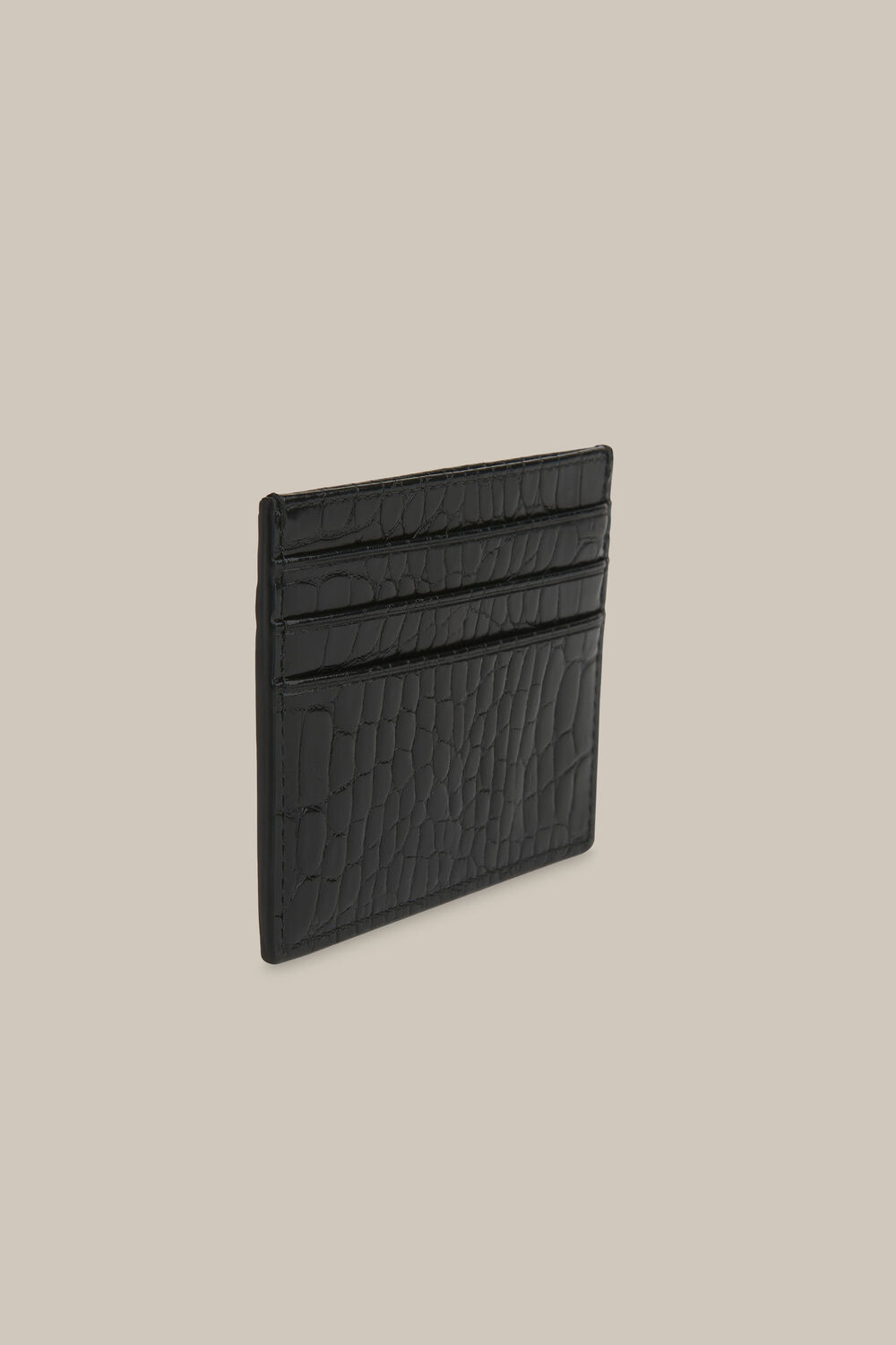 Shiny Croc Zip Card Holder