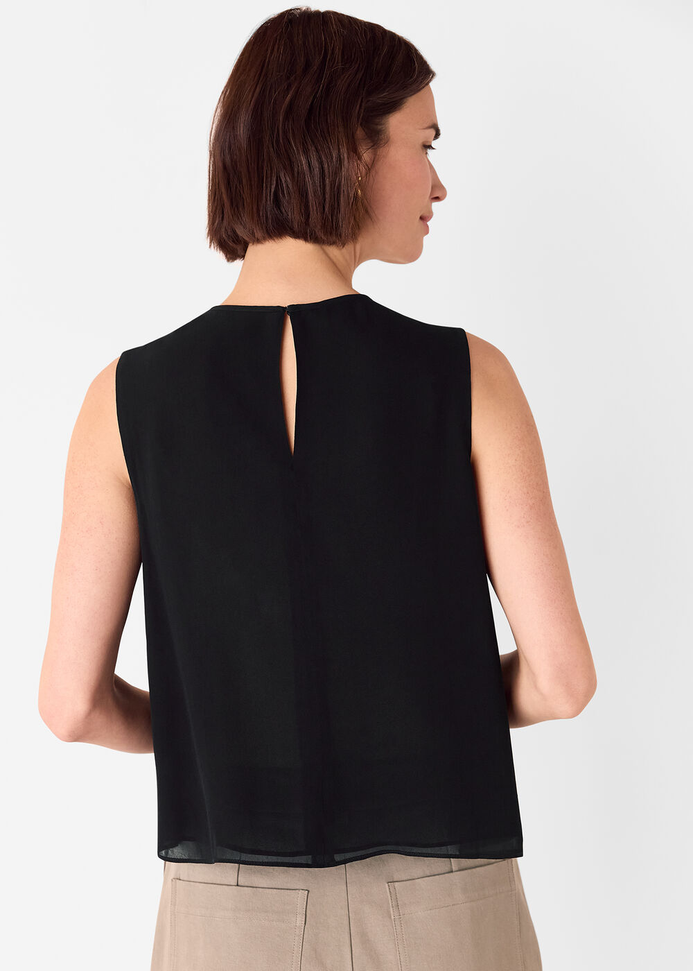 Frill Sleeveless Top