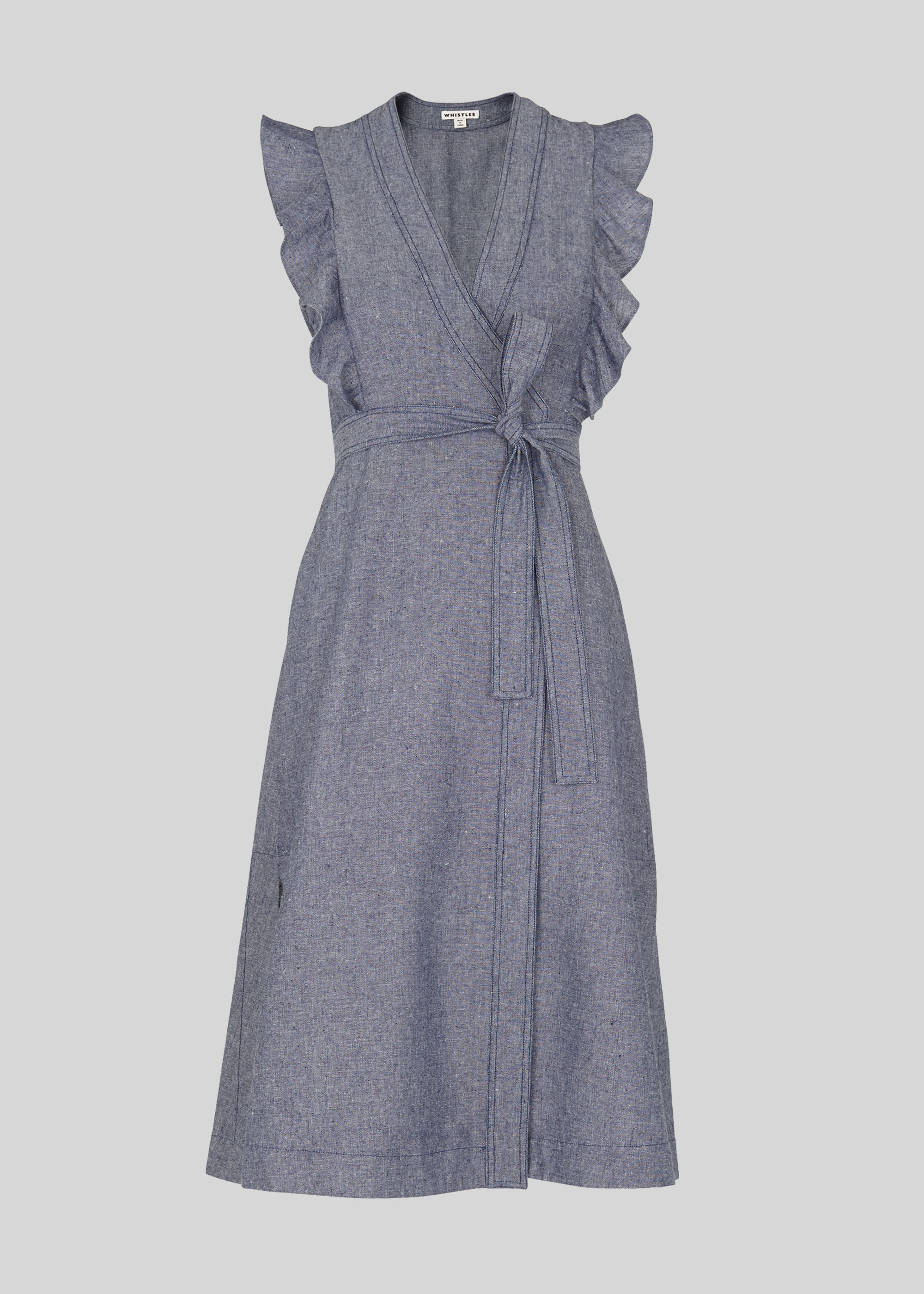 whistles josephine wrap dress