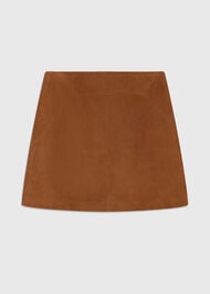Suede A Line Skirt