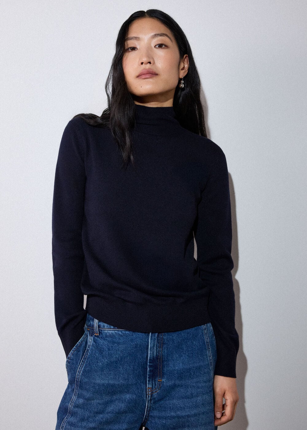 Tie Neck Detail Knit