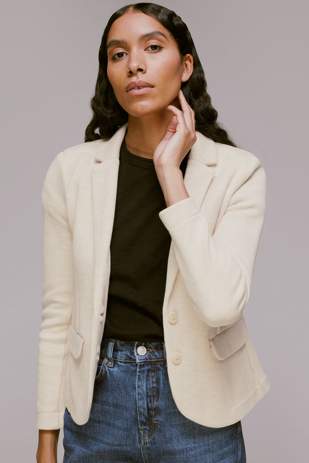 Slim Fit Jersey Jacket
