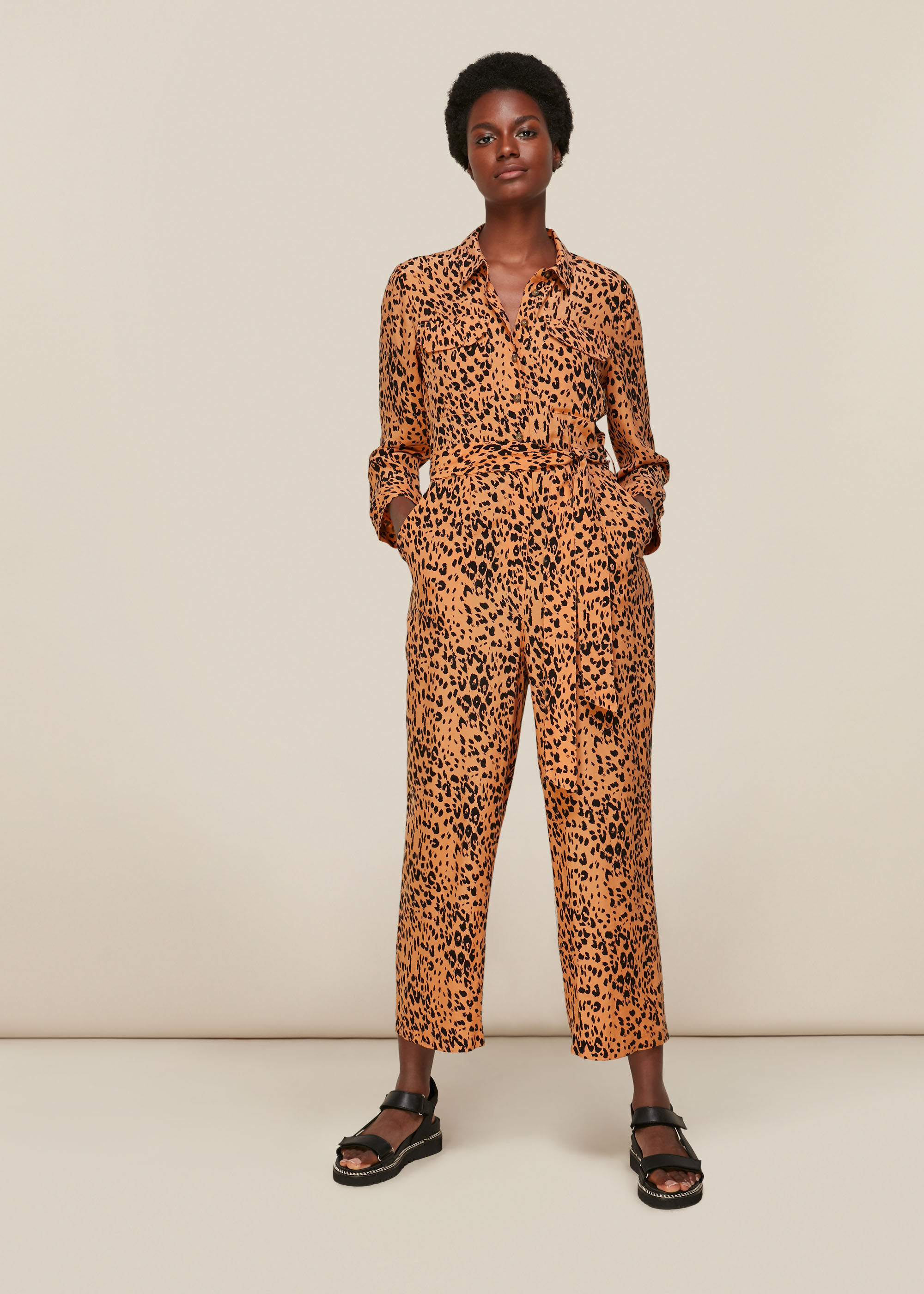 Next leopard clearance print jumpsuit