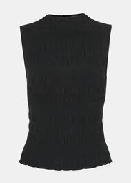 Plisse Sleeveless Top