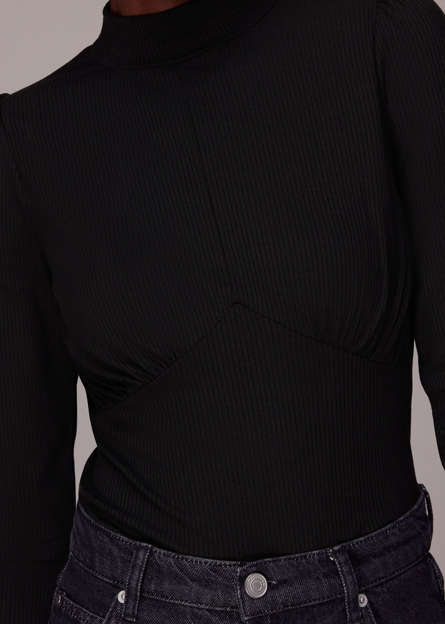 トップス LITMUS gathered puffy top black トップス LITMUS gathered puffy top black litmus Puffy