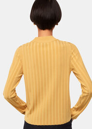 Ribbed Detail Crew Neck Knit