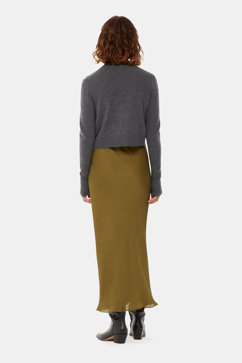 Satin Bias Cut Skirt