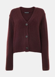 Wool Mix Rib Cardigan